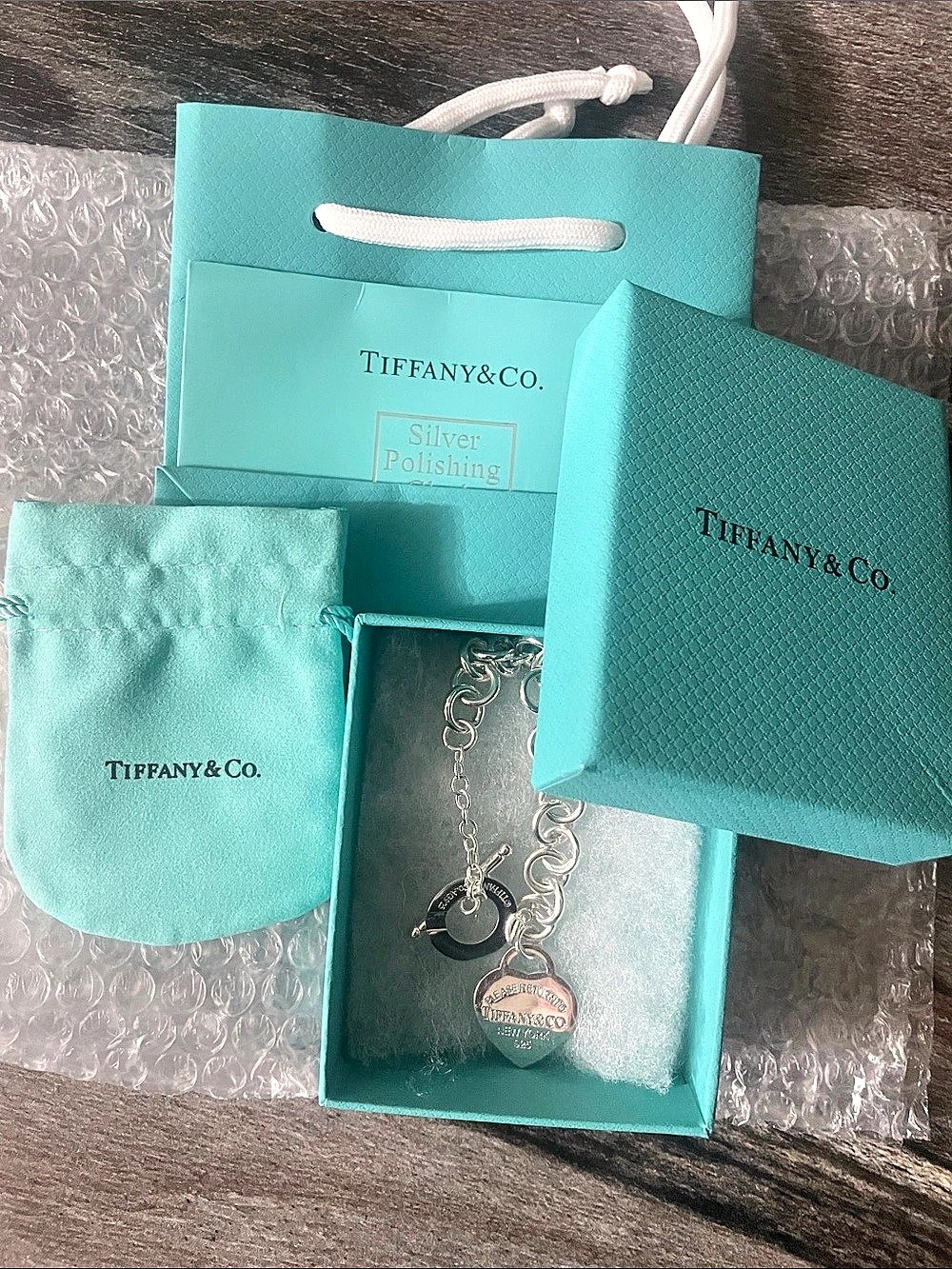 COPY - Tiffany & Co. Return to Tiffany Heart Tag Toggle Bracelet.
